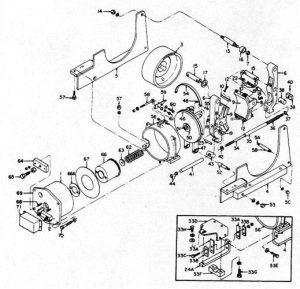 GE IC9528 10" A100 Magnetic Drum Brakes - Duke Electric